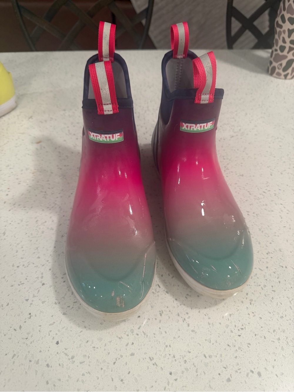 XTRATUF Gradient Pink to Teal Boots